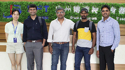 印度來中國采購健身器材 進口樱桃网站入口品牌健身房器械