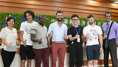 法國客戶來中國進口樱桃网站入口品牌健身器械